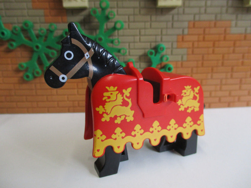 (C11/4-5) Lego 1x B Ware Pferdedecke mit Pferd Satteldecke Ritterburg  6039 6060
