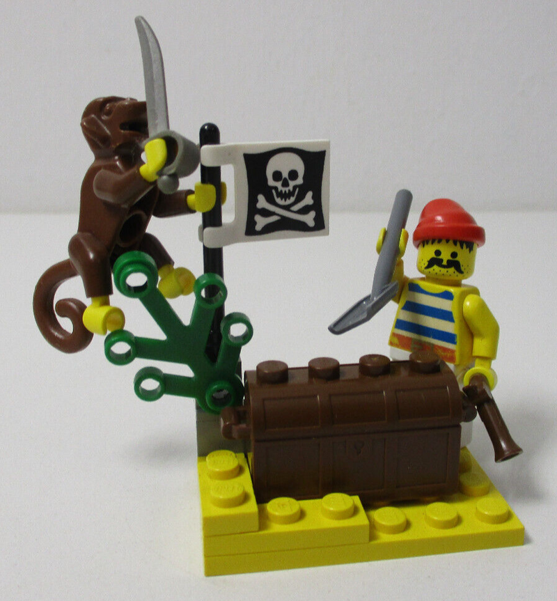 ( H14 ) Lego 6235 Piraten Vergrabener Schatz Buried Treasure mit BA