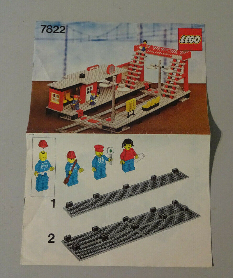 ( AH 7 ) Lego 7822 Bahnhof Railway Station Eisenbahn 12Volt Mit BA 100% Komplett