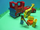 ( GB28 / 4 ) LEGO Duplo Zirkus Set Auto Giraffe Clown