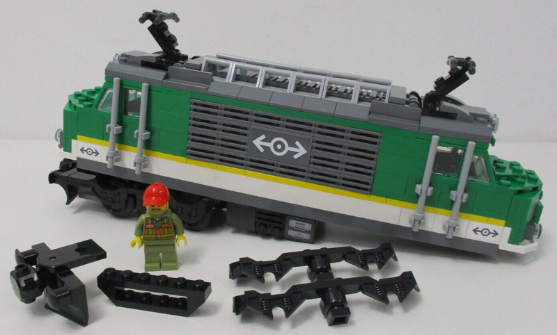 ( P2 ) LEGO Eisenbahn Diesellok Güterzug Zug Lok City 60198 ohne Power Up  RC 9V