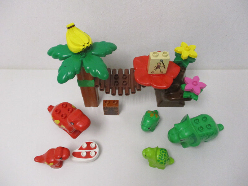 (RB5/1) LEGO Duplo Dino Set  Dinosaurier T-Rex Triceras mit Babys