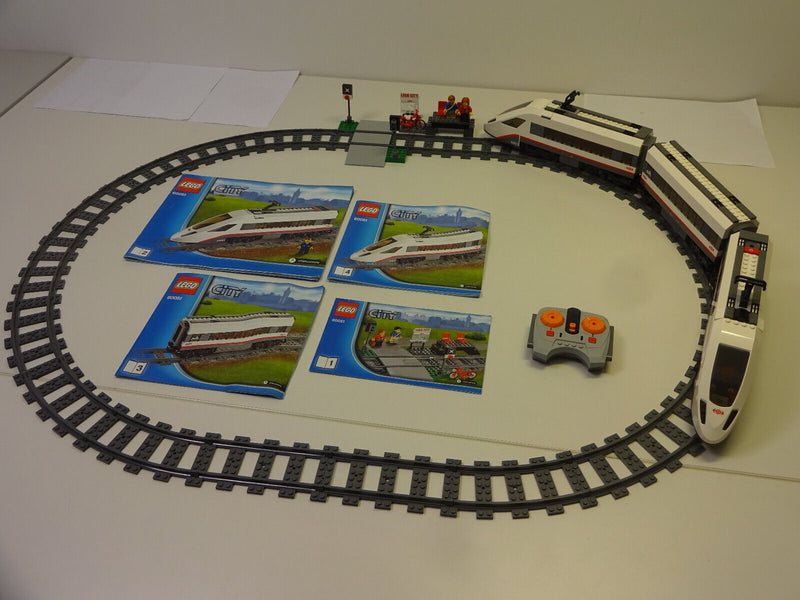 ( AH 10 ) Lego 60051+7499 High-speed Passenger Train RC Eisenbahn  mit OVP & BA