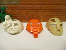 (B8 / 6) Lego Bionicle Kanohi 1x 32573 Huna 1x 32572 Komau 1x 32569 Akaku masken