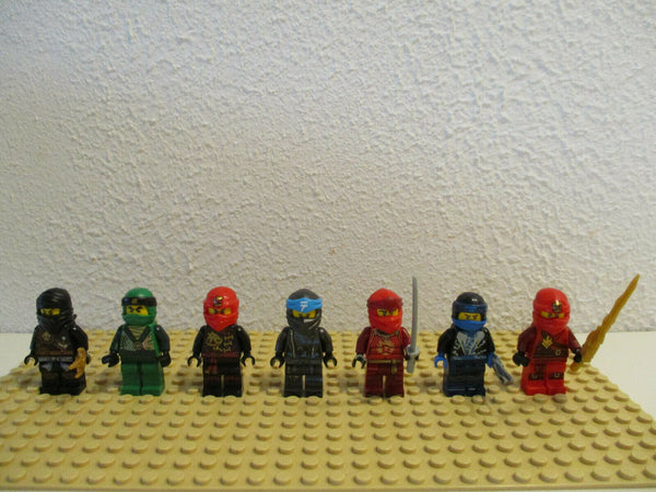 (D2-4/44) Lego Ninjago 7 Figuren  Sammlung Konvolut