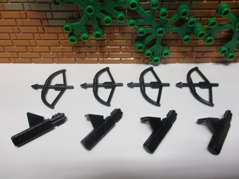 (D13/3) Lego 4x Pfeil und Bogen schwarz NEU für Ritter Indianer Robin Hood 6086