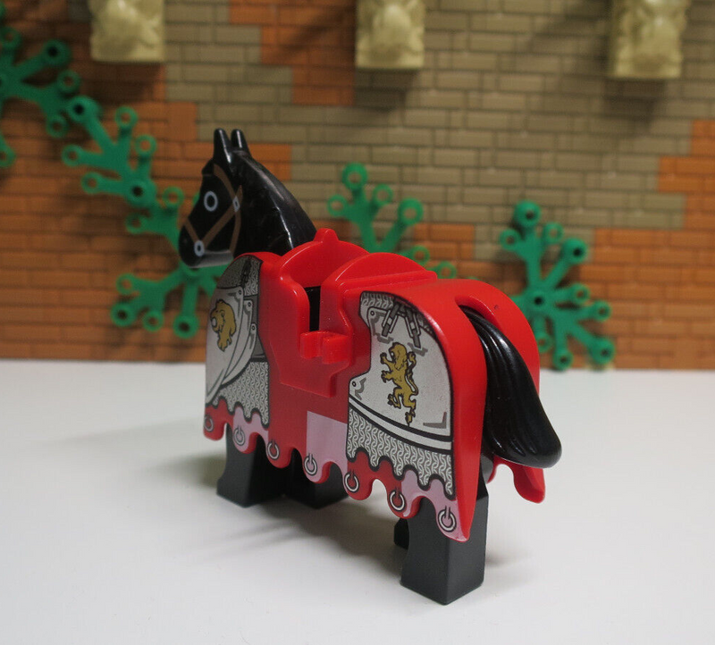 (B11 / 10 ) Lego 1x Pferdedecke mit Pferd Satteldecke Löwenritter 7947 7946 7950
