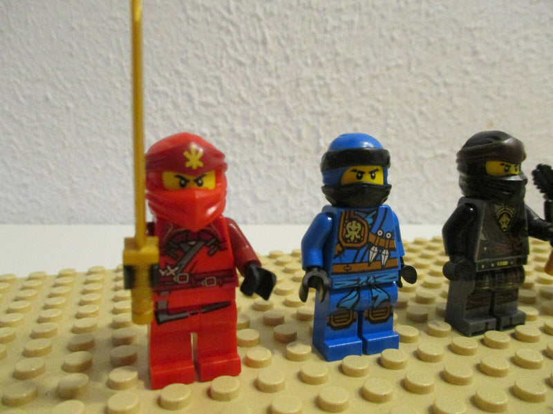 (D2-2/15) Lego Ninjago 4 Figuren Kai Zane Jay Cole Sammlung