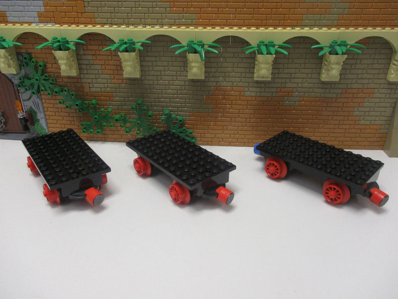 C14/9) LEGO 3x Eisenbahn Waggon 6x14  4,5V 9V 12V