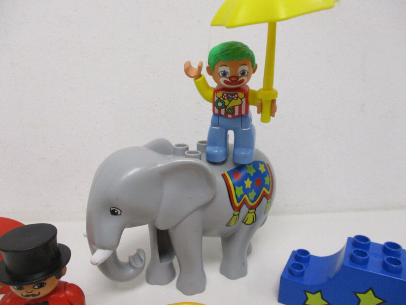 ( RB2 / 5 )  LEGO Duplo Zirkus Elefant mit  Clown und Direktor