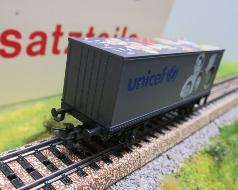 (O14) Märklin 44261 Geburtstagswagen UNICEF Containerwagen H0  OVP Neuwertig