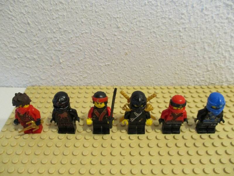 (D2-4/49) Lego Ninjago 6 Figuren  Sammlung Konvolut