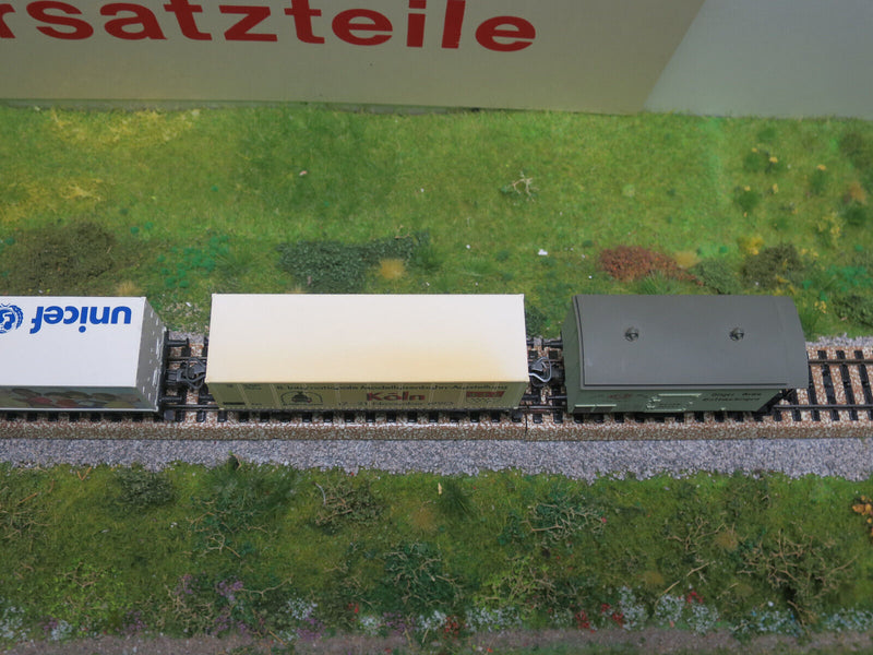( M8 / 9  ) Märklin  Containerwagen gedeckte Güterwagen DB H0 gebraucht