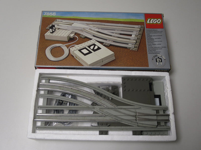( L8 ) Lego 7858 Weiche Rechts Remote Control Eisenbahn MIT OVP 100% KOMPLETT