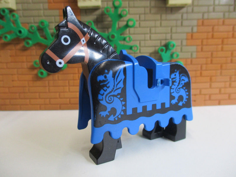 (C11/4-4) Lego 1x B Ware Satteldecke mit Pferd Ritterburg Pferdedecke 6060 6086
