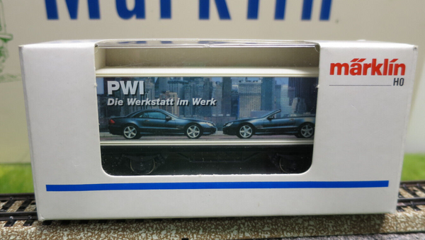 ( O8 ) Märklin PWI Werkstatt im Werk Mercedes Benz Sonderwagen H0 OVP gebraucht