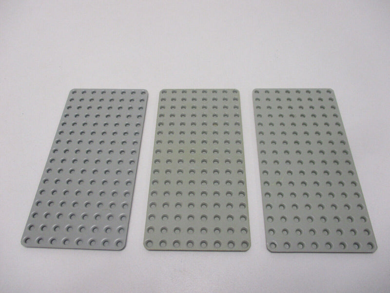 ( A13/19 ) LEGO 3x Platte dünn 3865 8x16 alt hellgrau Ritter Piraten Star Wars