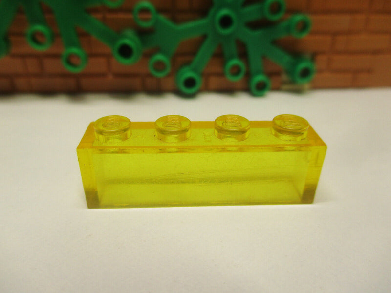 ( D14 / 9 ) Lego Classic 4x Transparent Gelb Steine 1x4 Space