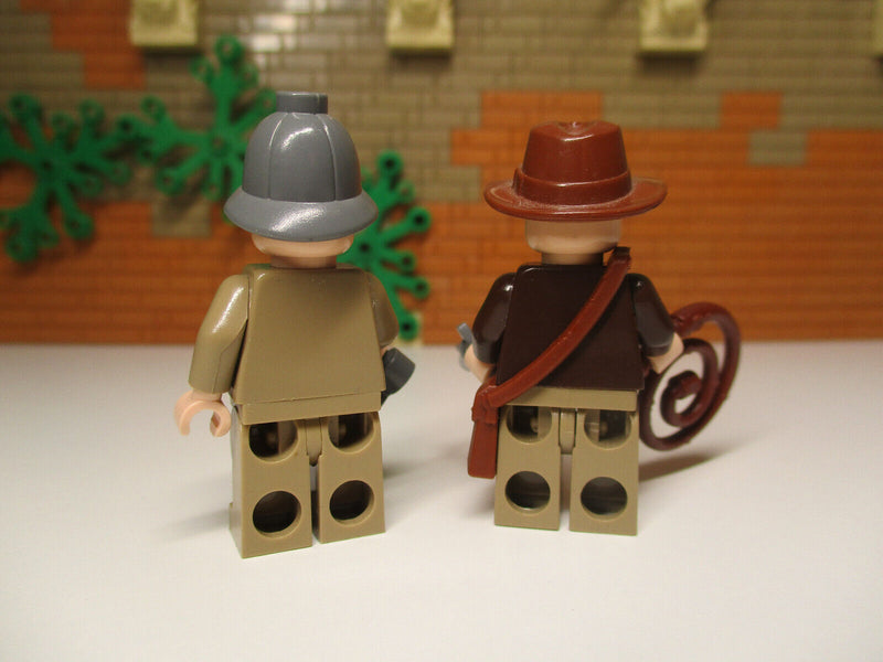 ( A4 / 29 ) Lego iaj001 Indiana Jones & iaj030 Henry Jones Sr  77012 77015 7199