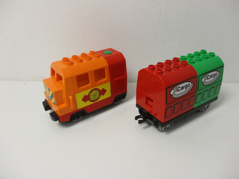 ( F15/3 ) LEGO Duplo Eisenbahn  E-Lok  mit Waggon