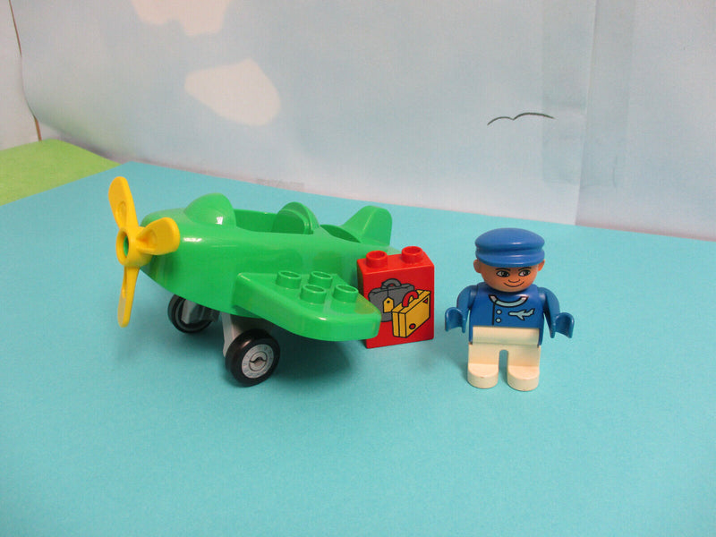 ( T5 / 3 ) LEGO Duplo Flugzeug mit Figur und Zubehör