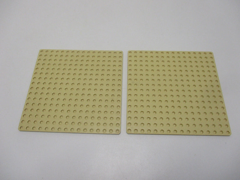 ( A17 / 4 ) Lego 2x Platte 3865 dünn tan / beige 16x16 Piraten Ritter Star Wars
