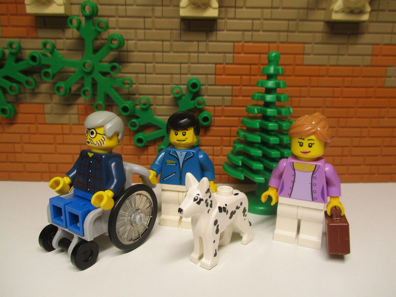 ( O7 / 36 ) Lego City Rollstuhl Wheelchair Opa Pfleger Hund Zubehör 65353 24314