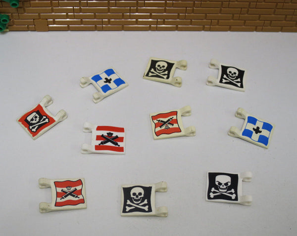 ( B9 / 7 ) Lego Fahne Flagge 2x2 Flag 2335 Piraten Blaurock 6274 6276 6285 6286