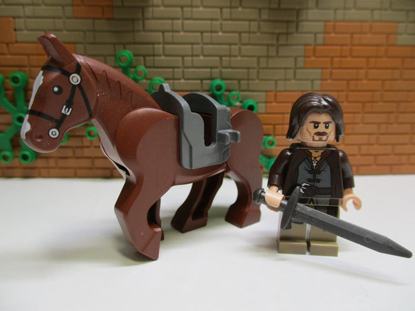 ( G11/12/1 ) Lego Herr der Ringe lor017 Aragon & Pferd 10352c01pb01 9472 79008