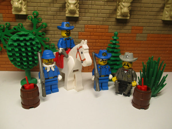 ( O7 / 25 ) Lego Western Nordstaatler Cowboy Minifiguren Pferd Legredo Fort 6769
