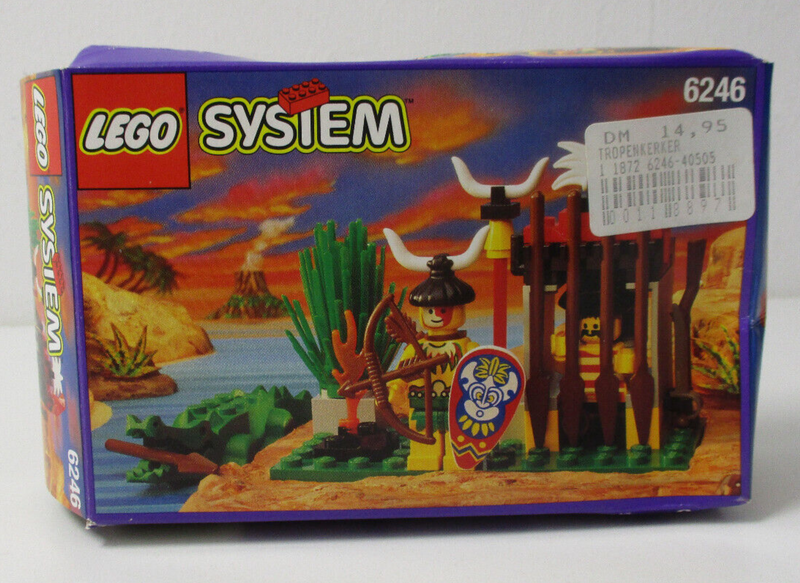 ( H14 ) Lego 6246 Crocodile Cage Insulaner Piraten MIT OVP & BA 100% KOMPLETT