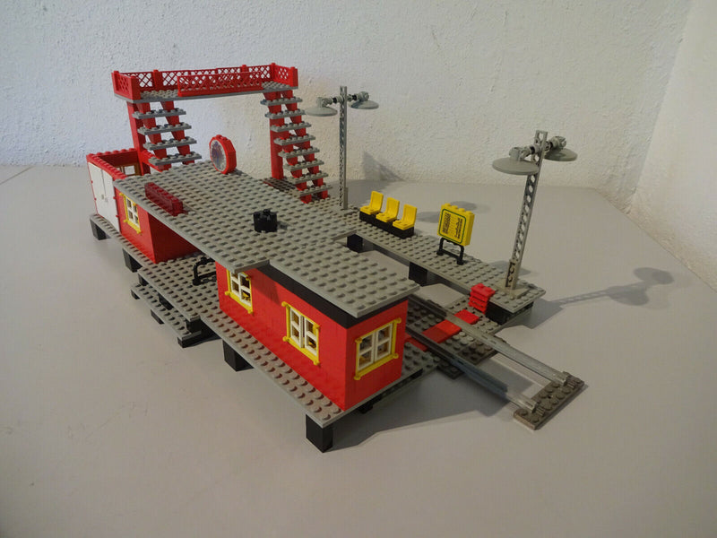 ( AH 7 ) Lego 7822 Bahnhof Railway Station Eisenbahn 12Volt Mit BA 100% Komplett