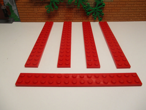 (i16/5) 5x Lego 4282 Platten Baustein 2 x 16 Basic rot Star Wars Ritter