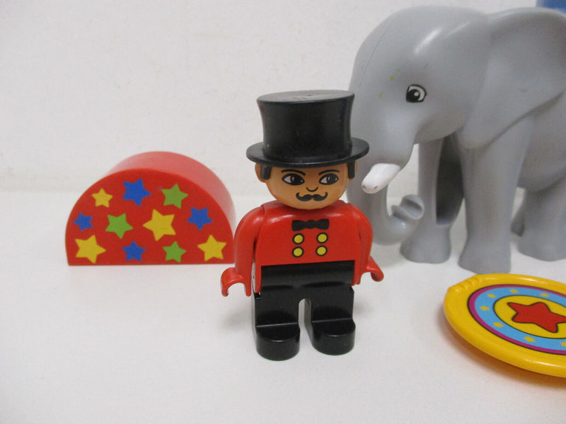 ( RB2 / 5 )  LEGO Duplo Zirkus Elefant mit  Clown und Direktor