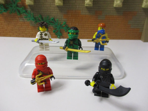 ( E12/20- 7 ) LEGO Ninjago 5 Figuren alle mit Waffe Set