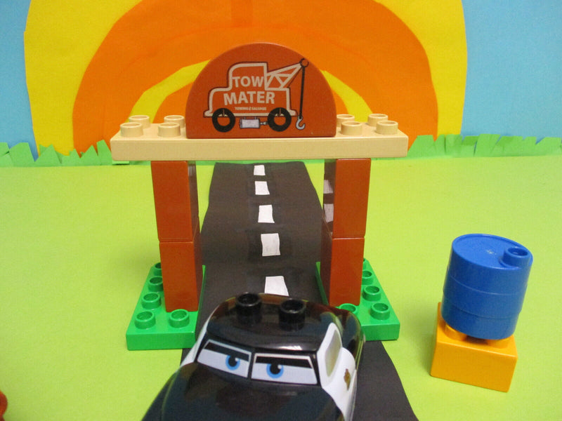 ( RB5 / 9 ) LEGO Duplo Cars Autos Set Hooks Schrottplatz  Sheriff 5814