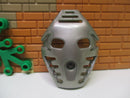( B8 / 26 ) Lego Bionicle Kanohi Pakari Maske Metallic Silver 32566