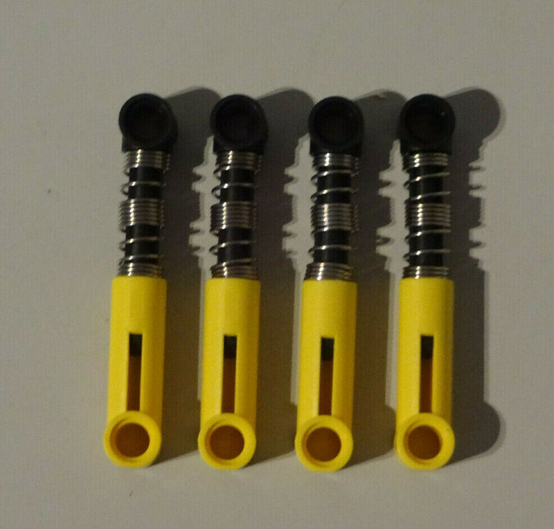 (D15) Lego Technic 4x 731c04 StoÃŸdÃ¤mpfer gelb 6,5L 8070 42036 42077 42083 42096