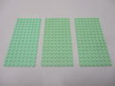 ( A13/20 ) LEGO 3x Platte dünn 3865 8x16 mint grün Ritter Piraten Star Wars
