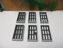 ( B2 / 4 ) Lego 5 x Gitterfenster 1x Gittertür Gefängnis Ritterburg Piraten