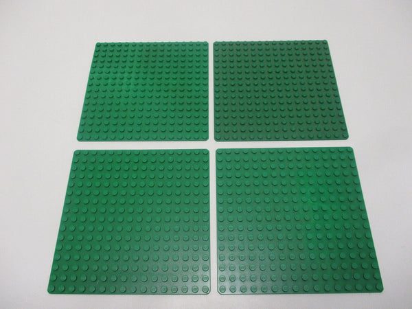 (A17/13) Lego 4x Platte 3865 dünn grün 16x16 Ritter Piraten