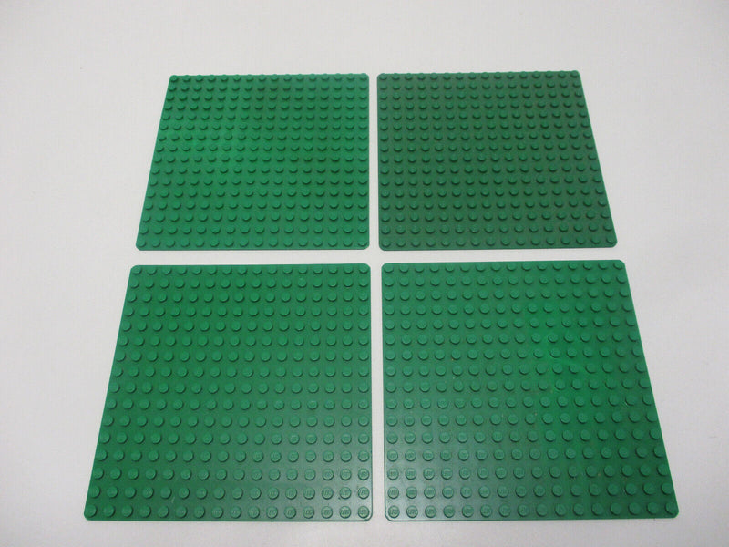 (A17/13) Lego 4x Platte 3865 dünn grün 16x16 Ritter Piraten