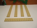 (i16/2) 5x Lego 4282 Platten Baustein 2 x 16 Basic beige / tan Star Wars Ritter