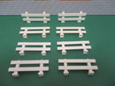 ( F2/ 6 ) LEGO 8x Zaun Absperrung Gartenzaun Gatter 1x8x2 Weiß 6079