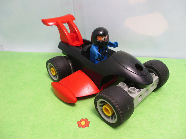 (R1/T2/6) LEGO Duplo Toolo Auto Rennauto F1 mit Figur