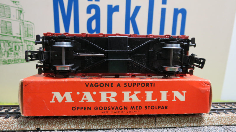 ( O13 ) Märklin 4607 Rungenwagen offener Güterwagen von 1959 H0 OVP gebraucht