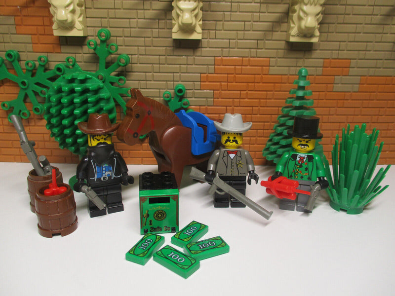 ( O7 / 28 ) Lego Western Minifiguren Pferd Cowboy Sheriff Tresor 6769 6766 6761