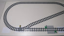( R3 / 6 ) LEGO Zug Stadt Eisenbahn Oval Bahnübergang Prellbock 60198 mit BA NEU