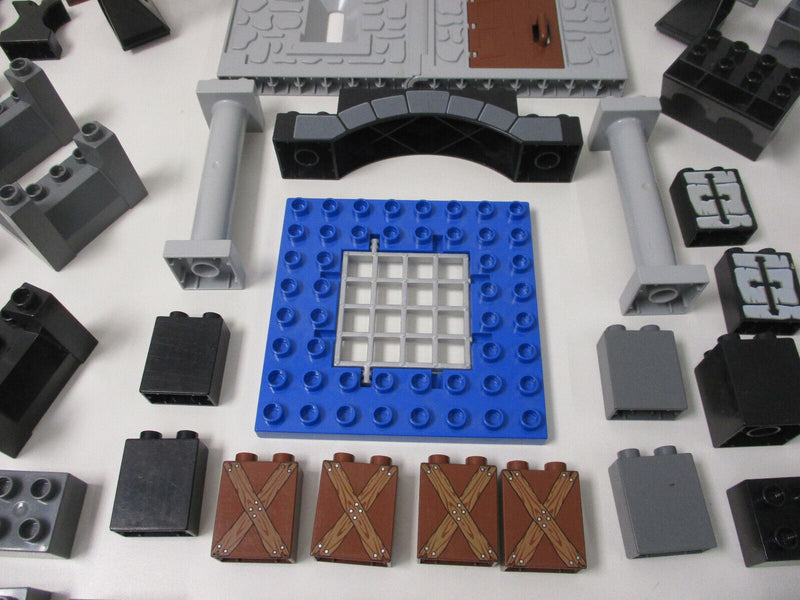 ( R2/17 ) LEGO DUPLO Ritterburg Erweiterung Ersatzteile  Mauern Katapult