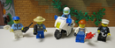 ( j8 / 1 - 1 ) LEGO 5 Minifiguren + Zubehör Polizei Dieb Motorrad Figuren City
